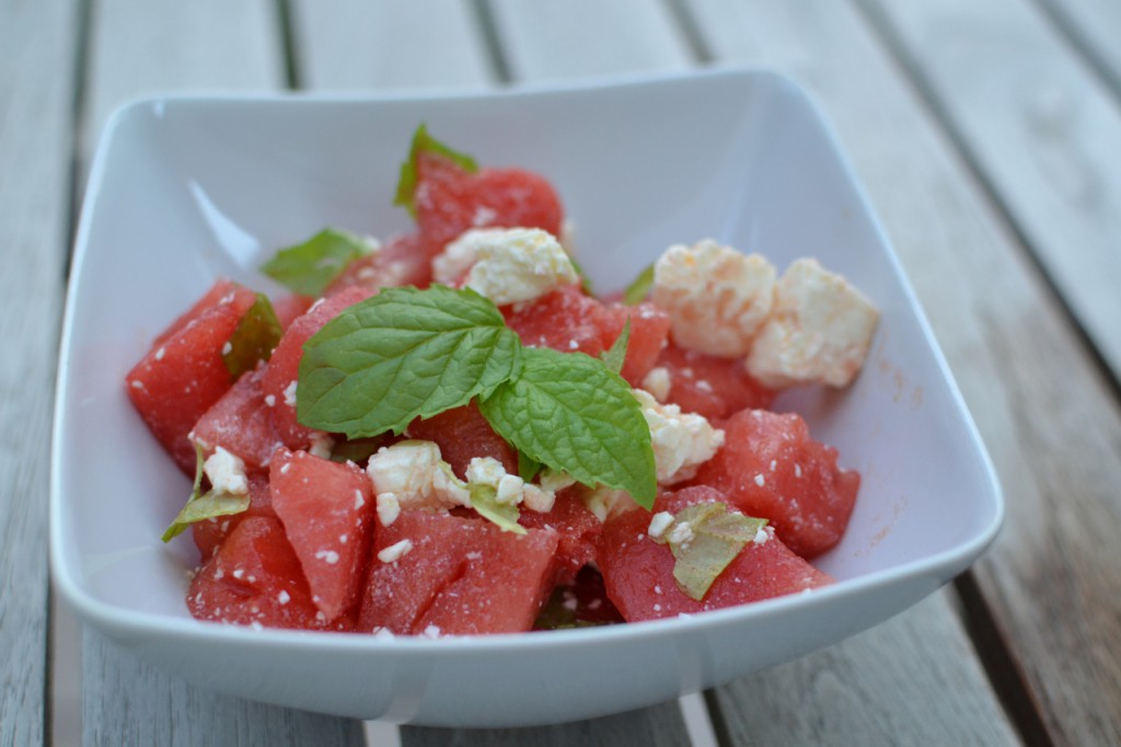 Melone Feta Salat