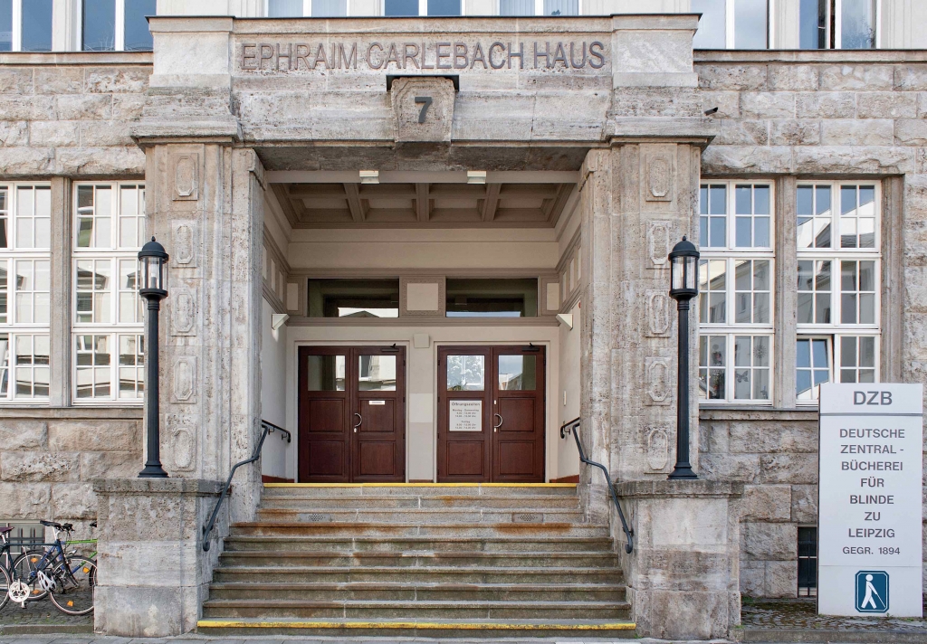 Die Deutsche Zentralbücherei für Blinde bei der Museumsnacht Halle-Leipzig 2017.