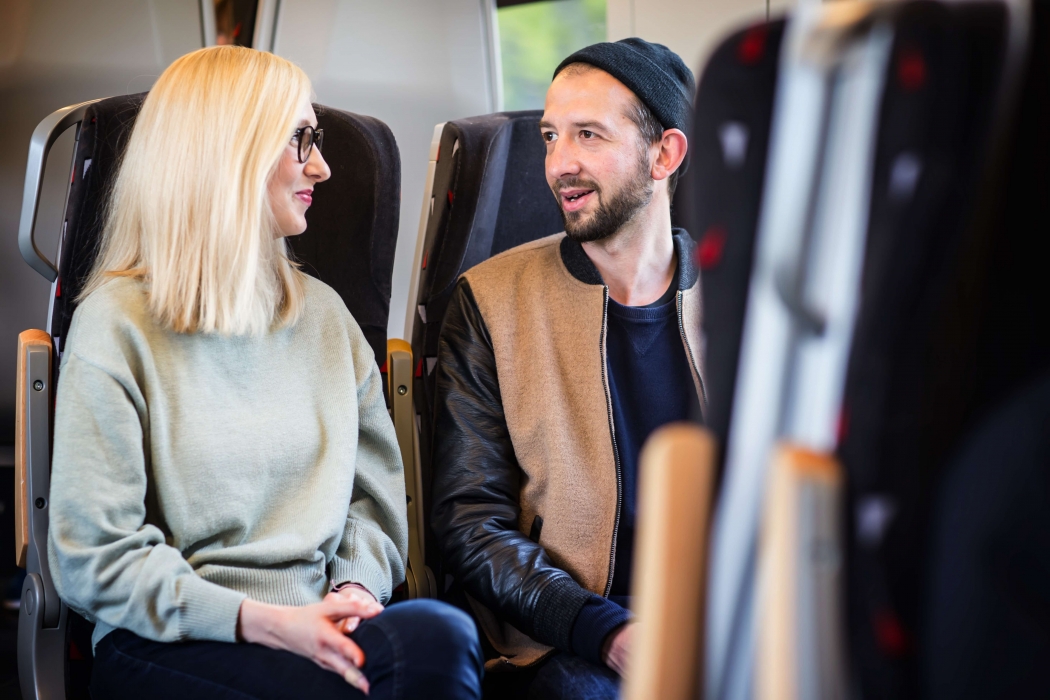 Eine Zugfahrt mit Mark Pohl Schauspieler aus Weimar