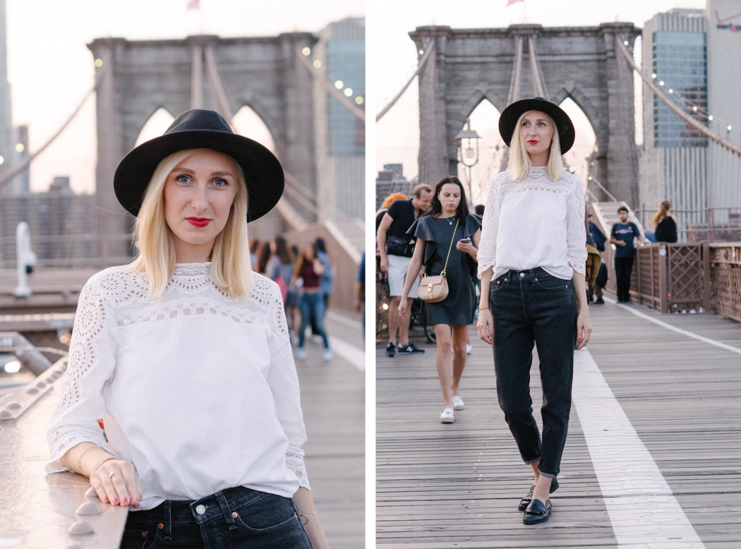 New York Fashion Week Outfit Streetstyle Brooklyn Bridge