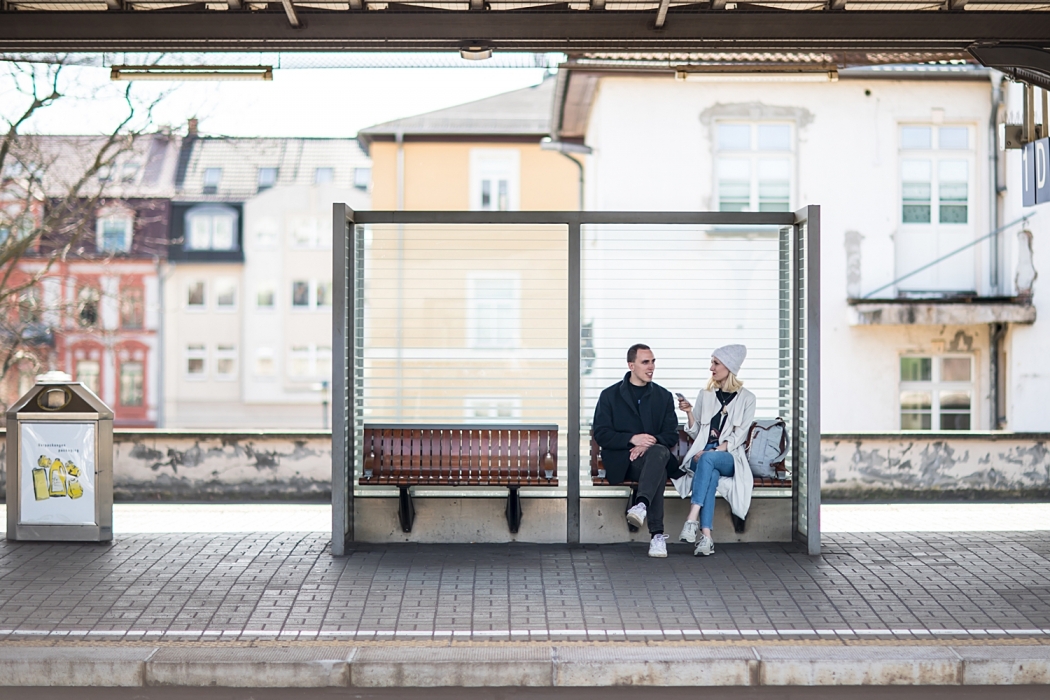 Ein Zuginterview am Bahnhof Martin Kohlstedt