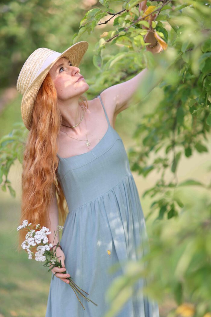 Leben auf dem Land mit Blumen